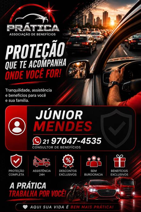 Proteção que te acompanha onde você for — Júnior Mendes, consultor de benefícios